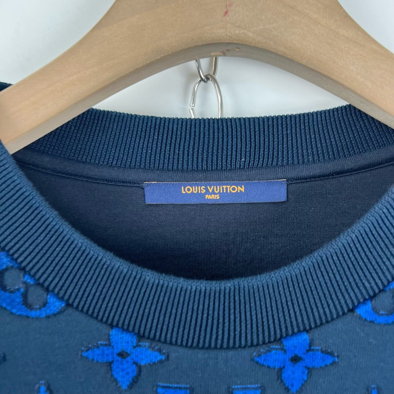 Louis Vuitton Blue Green Gradient Print Sweatshirt