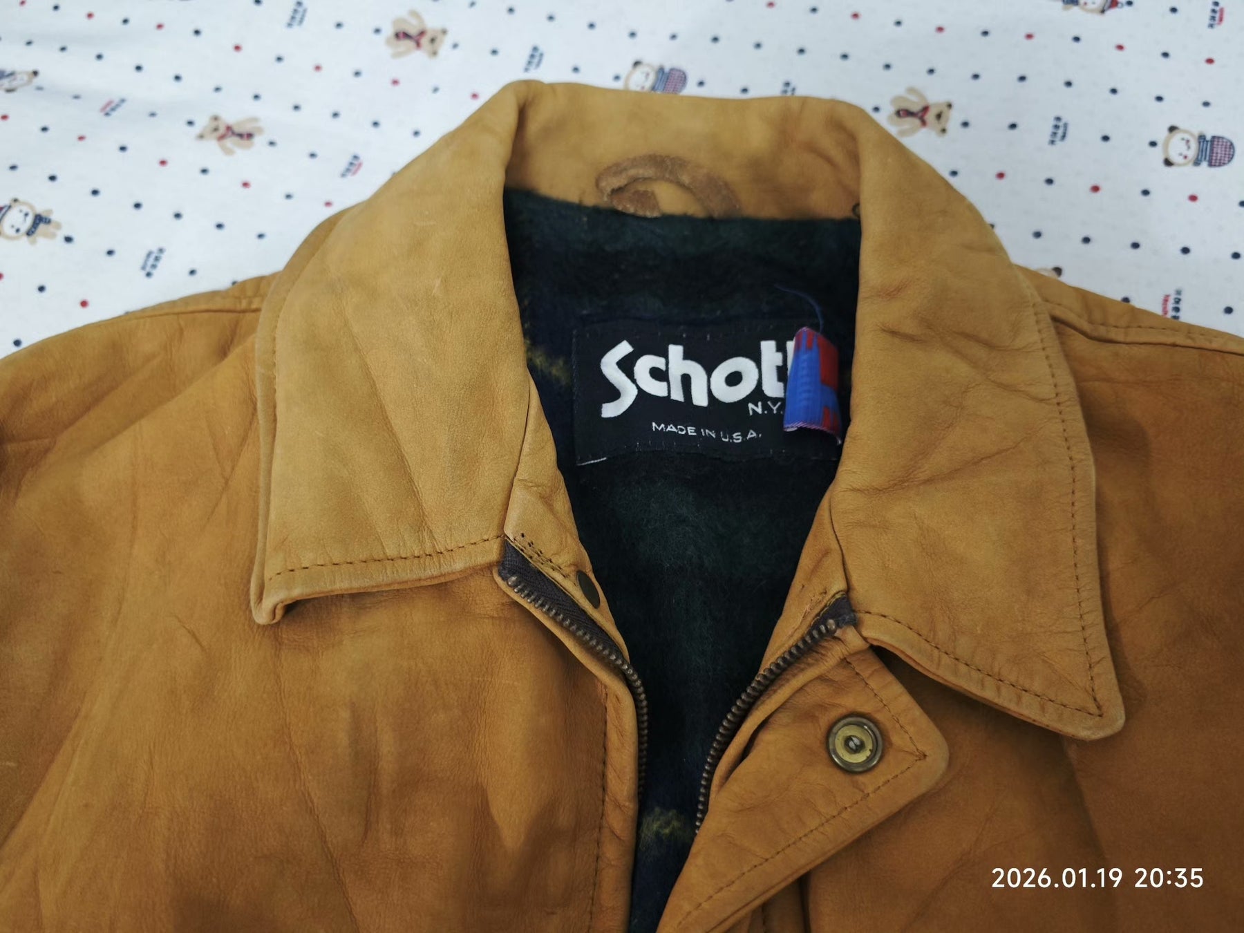 Schott N.Y.C Safari Leather Jacket