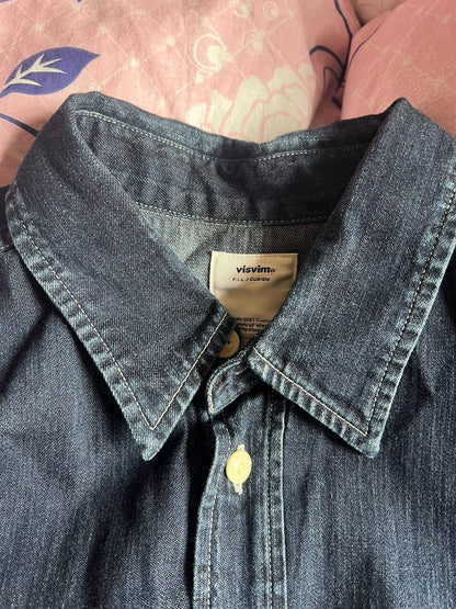 VISVIM 20SS Damaged Denim Lumber Shirt
