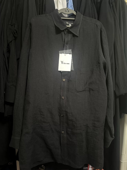 Y's for Men Linen Long Sleeve Shirt
