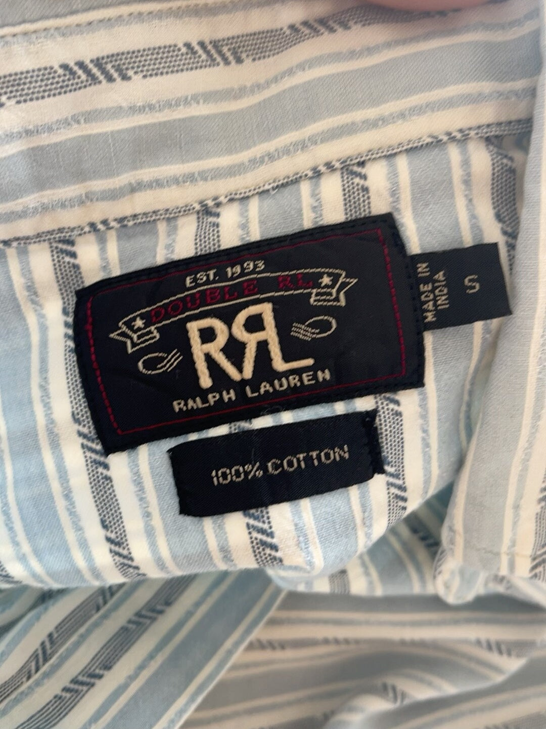 RRL Double RL Striped Western Shirt