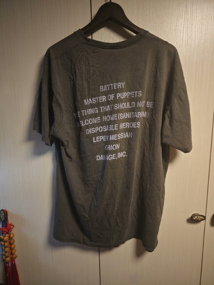 vintage metallica master of puppets gray tee