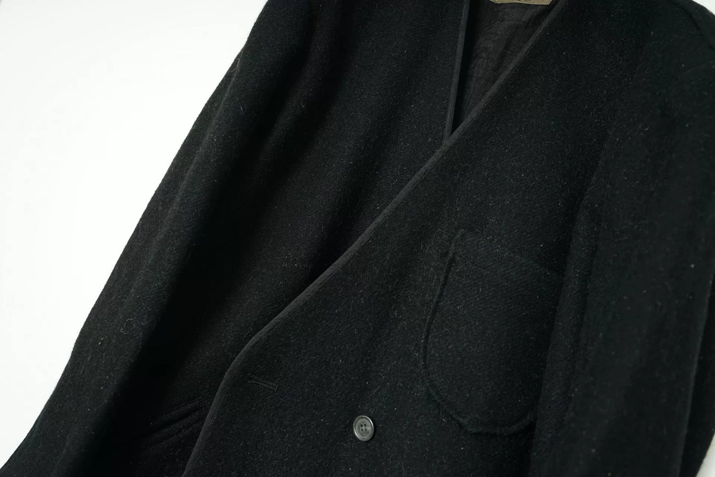 Yohji Yamamoto Blend Collarless Jacket
