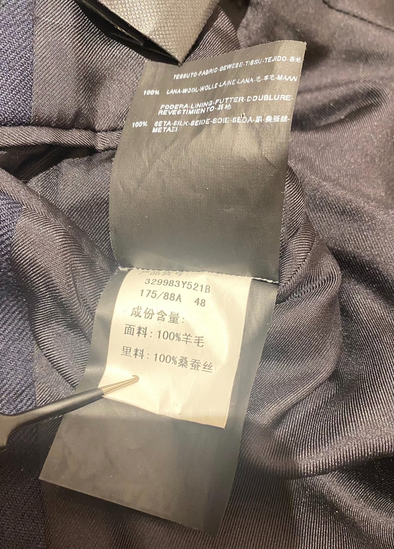 Saint Laurent SLP Wool Gold Button Blazer 48
