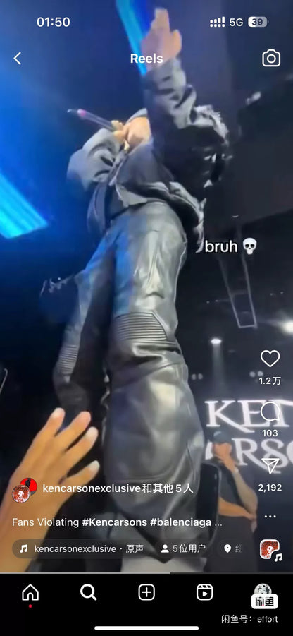 Balenciaga Stomper Black Lace-Up Boots