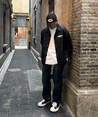 neighborhood dad cap in black color