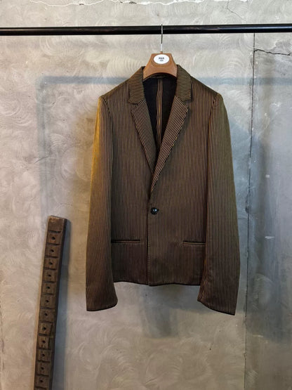 Haider Ackermann Gold Thread Suit Jacket