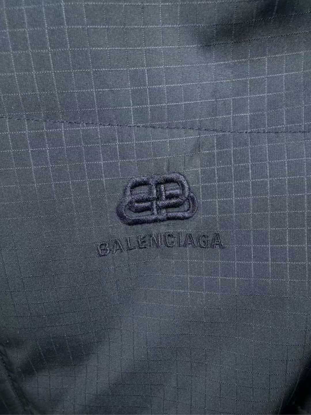 Balenciaga Logo Cotton Jacket with Clasp