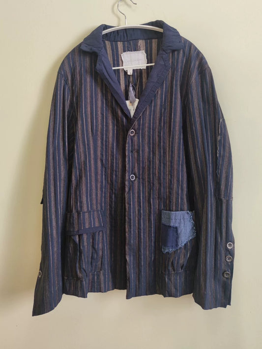 Greg Lauren Striped Patchwork Suit