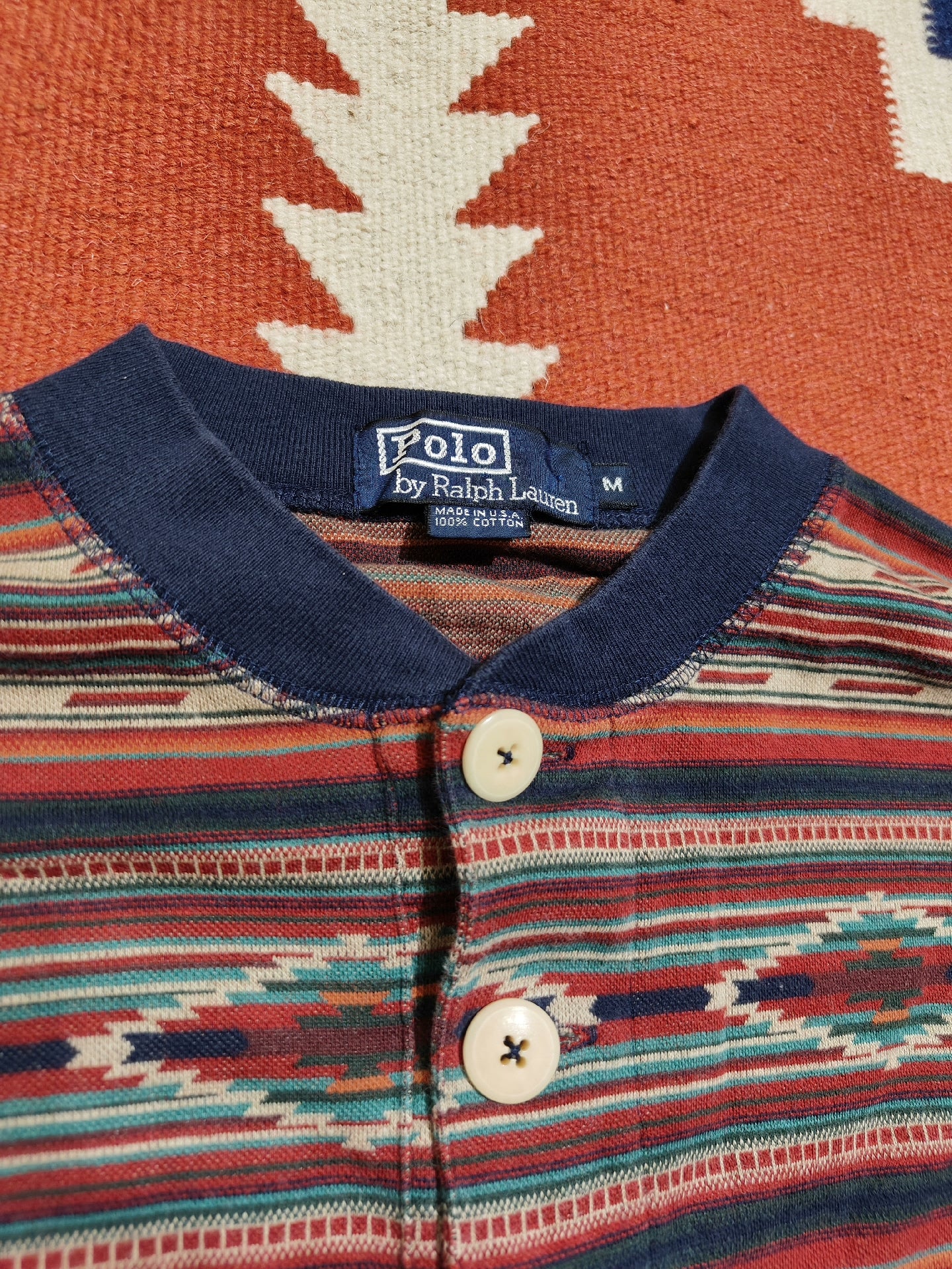 Vintage RRL Southwestern Henley Sweater