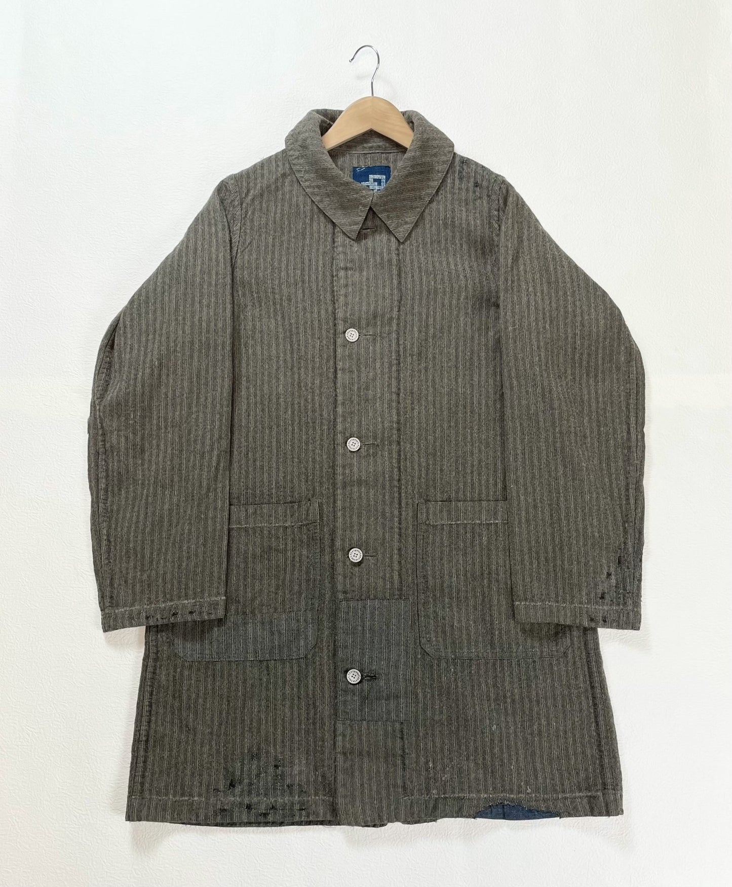 visvim ict grease monkey wool blend coat