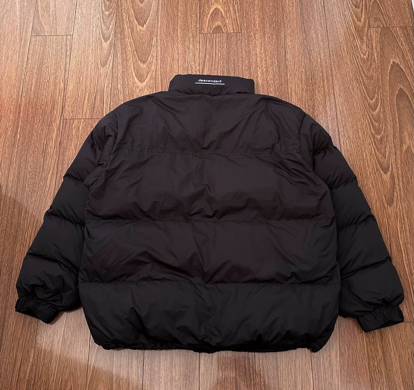 black descendant mummy padded jacket