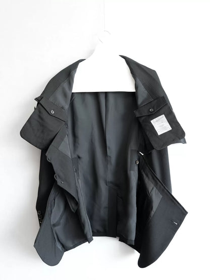 deconstructed zipper jacket by yohji yamamoto
