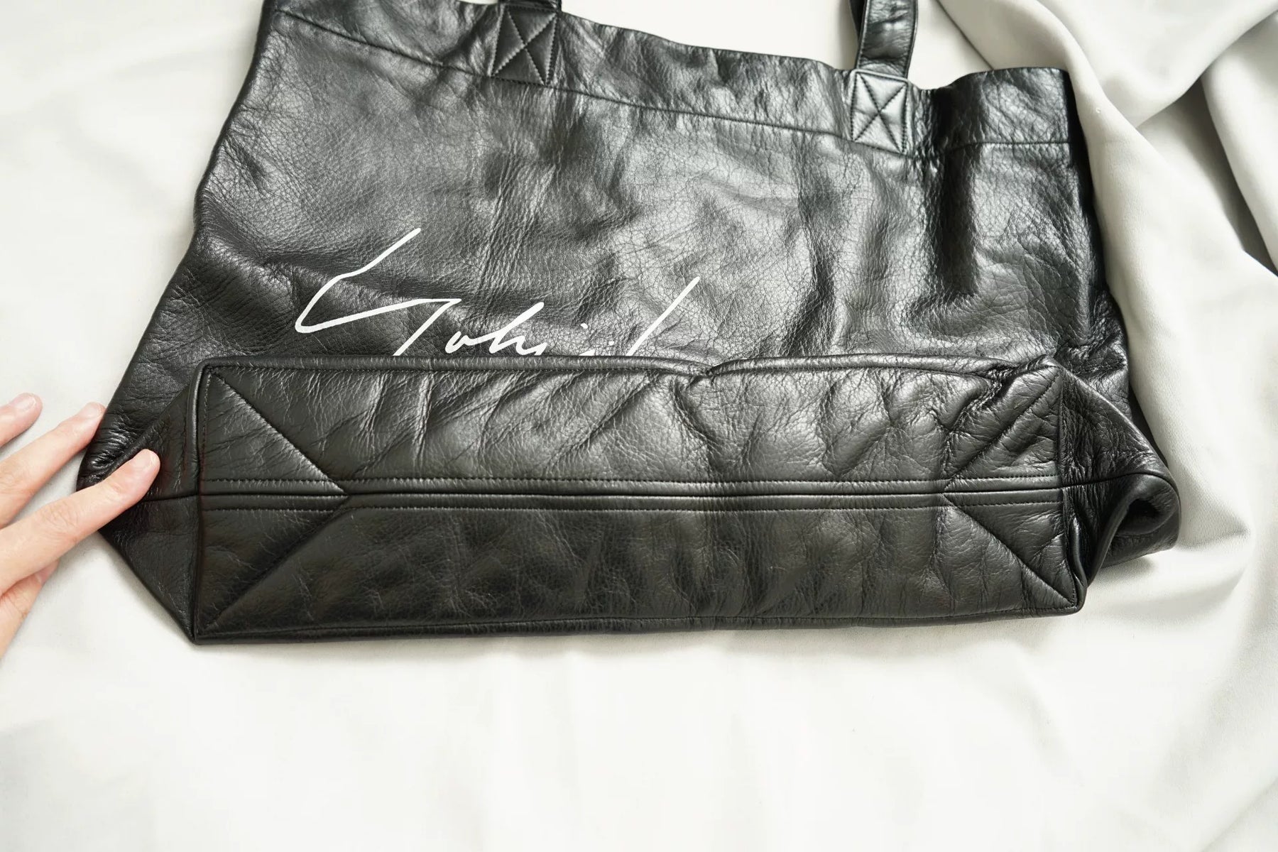 Yohji Yamamoto Full Leather Large Tote
