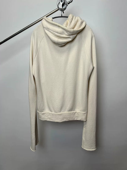 Yohji Yamamoto Long Sleeve Fleece Hoodie