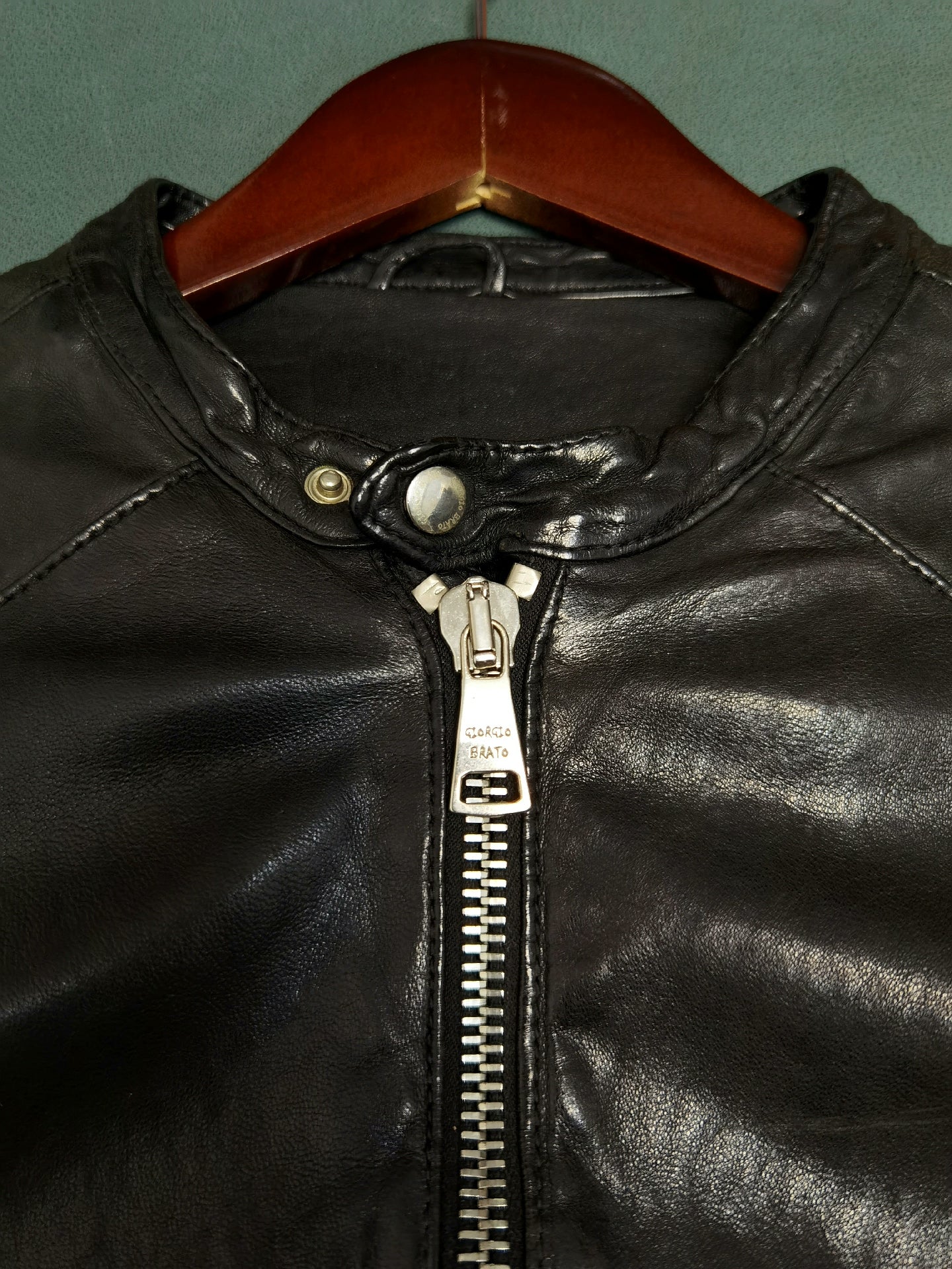 Giorgio Brato Biker Leather Jacket