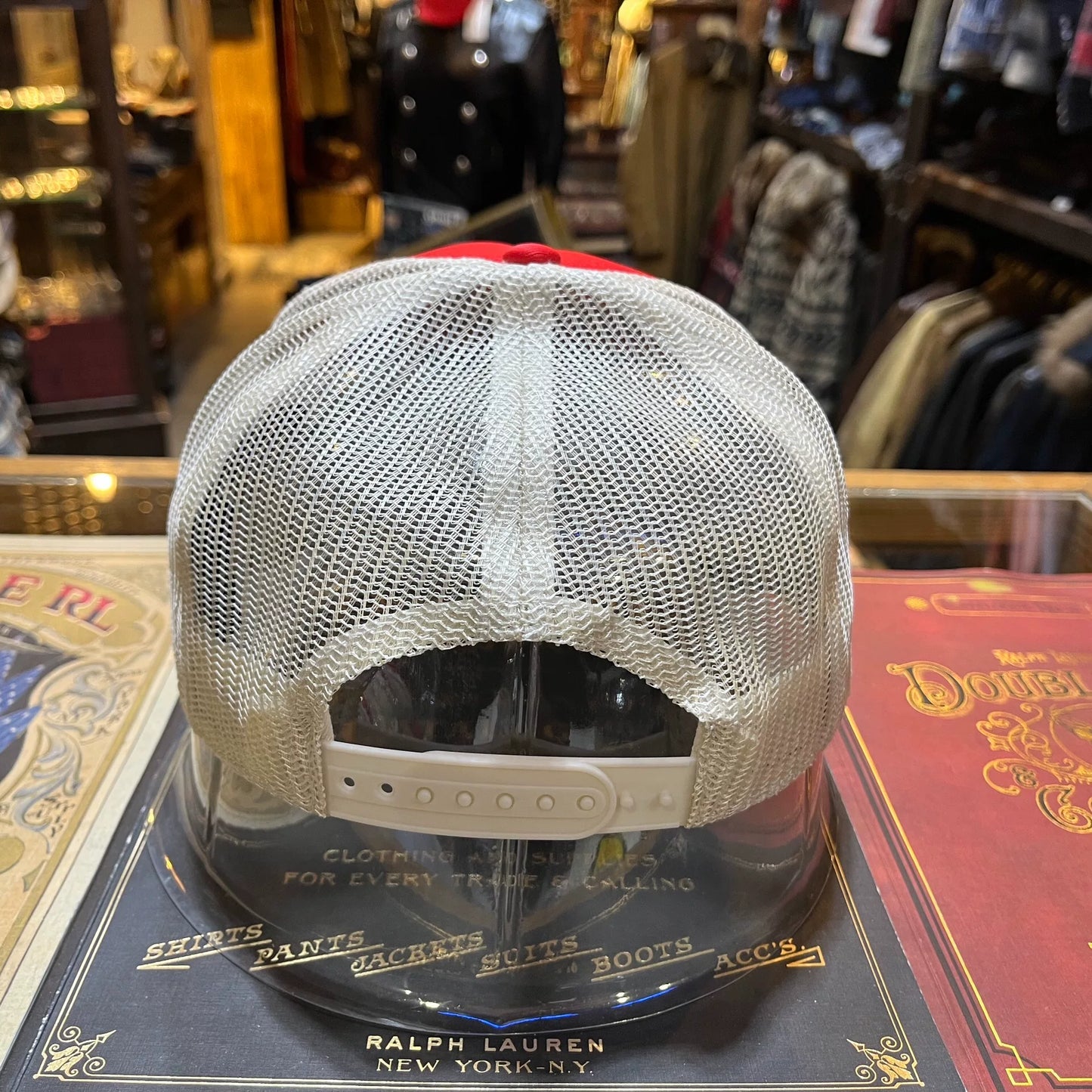RRL Distressed Bull Baseball Cap