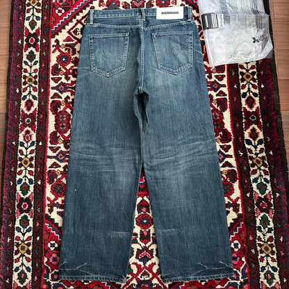 neighborhood wide leg denim pants M size