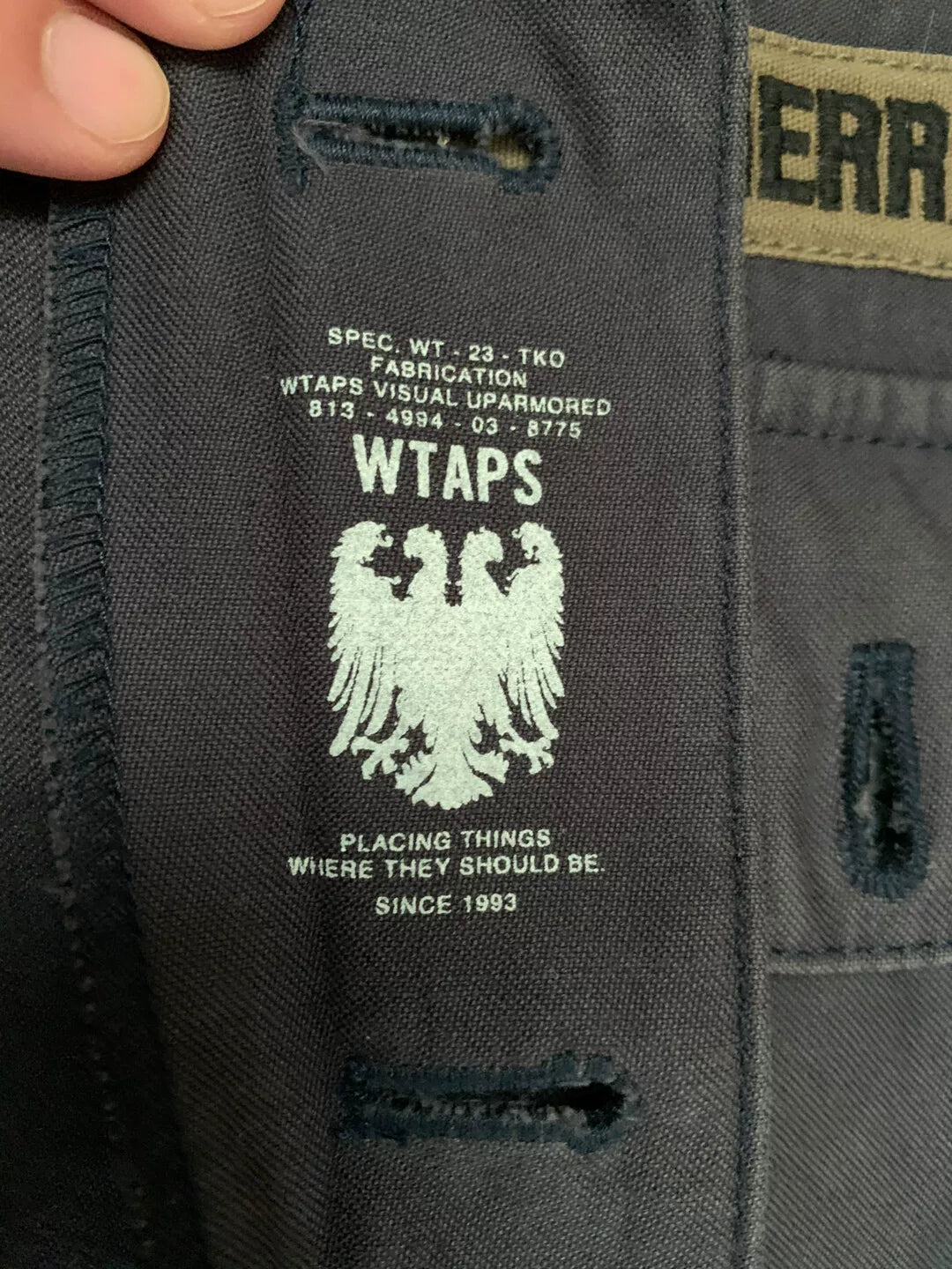 WTAPS 15AW Jungle LS Two Pocket Navy S