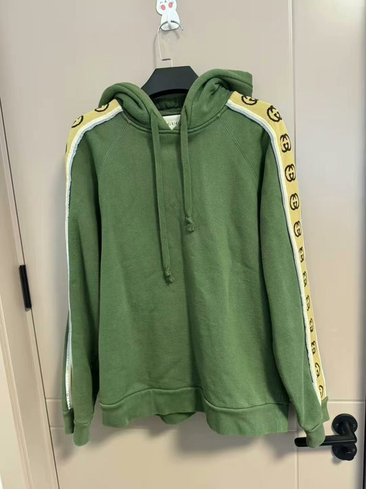 gucci reflective green hoodie sweatshirt