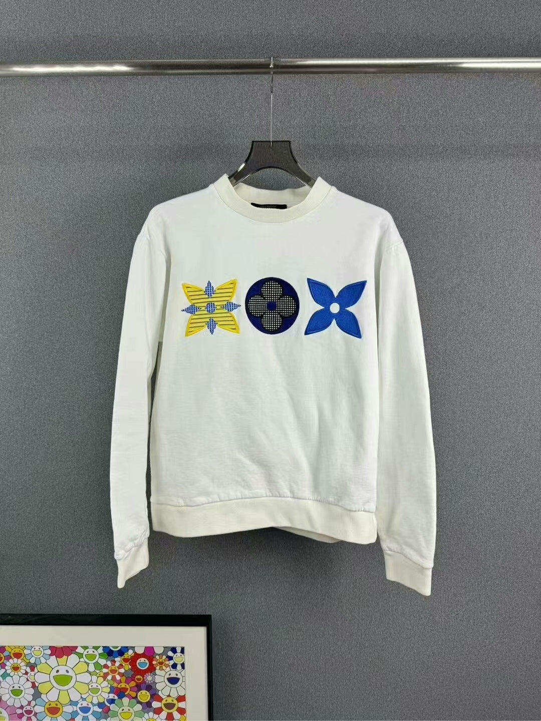 louis vuitton floral embroidered sweatshirt