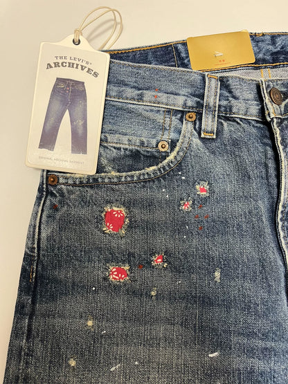 vintage distressed denim jeans by levi's