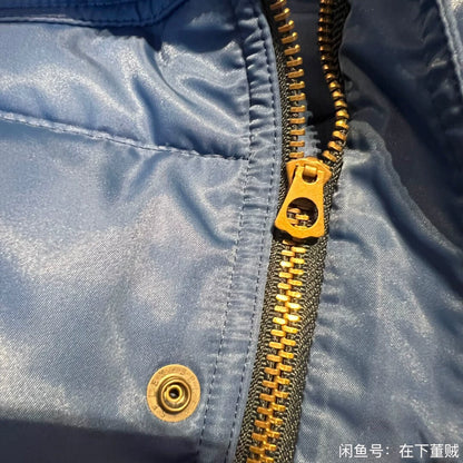 blue down vest by Tenderloin Tokyo