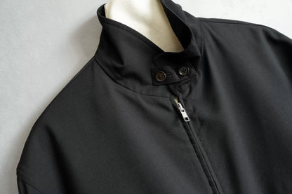 yohji yamamoto black wool zip jacket