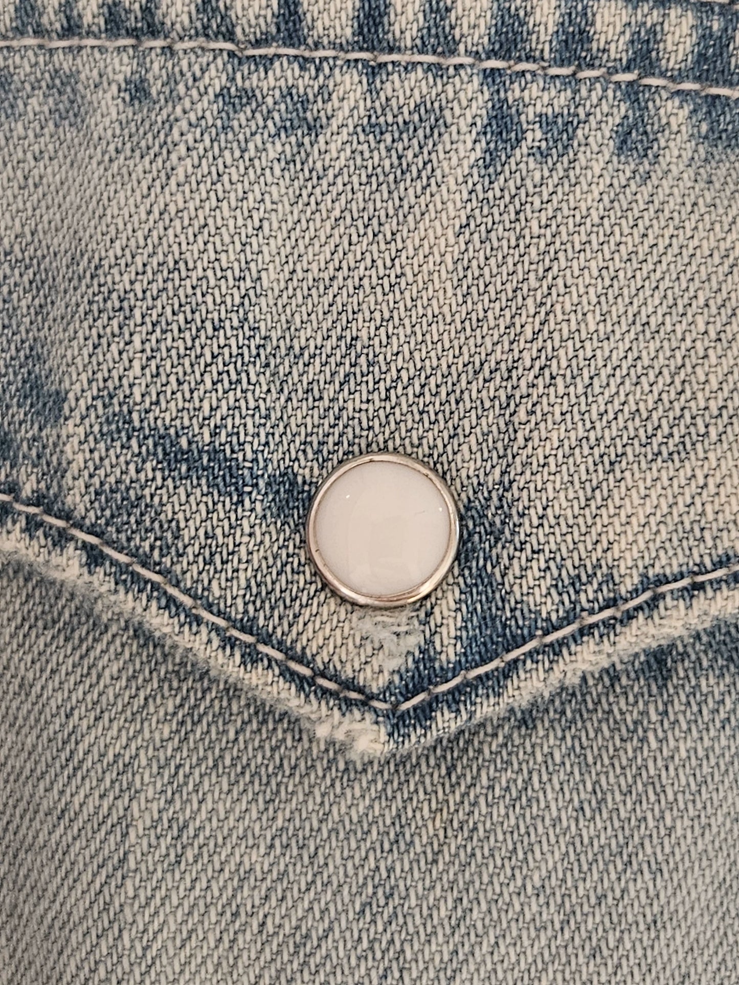 Visvim Light Blue Distressed Denim Shirt