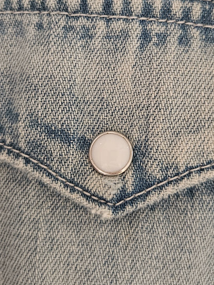 Visvim Light Blue Distressed Denim Shirt