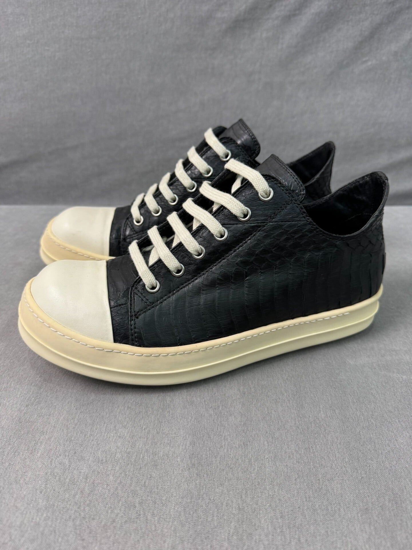 Rick Owens Special Leather Low-Top Sneakers