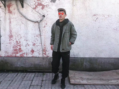 wtaps nylon track trousers in black