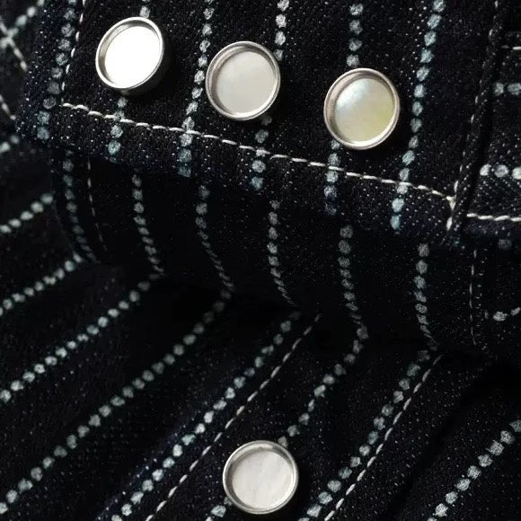 The Flat Head Wabash Stripe Western Shirt