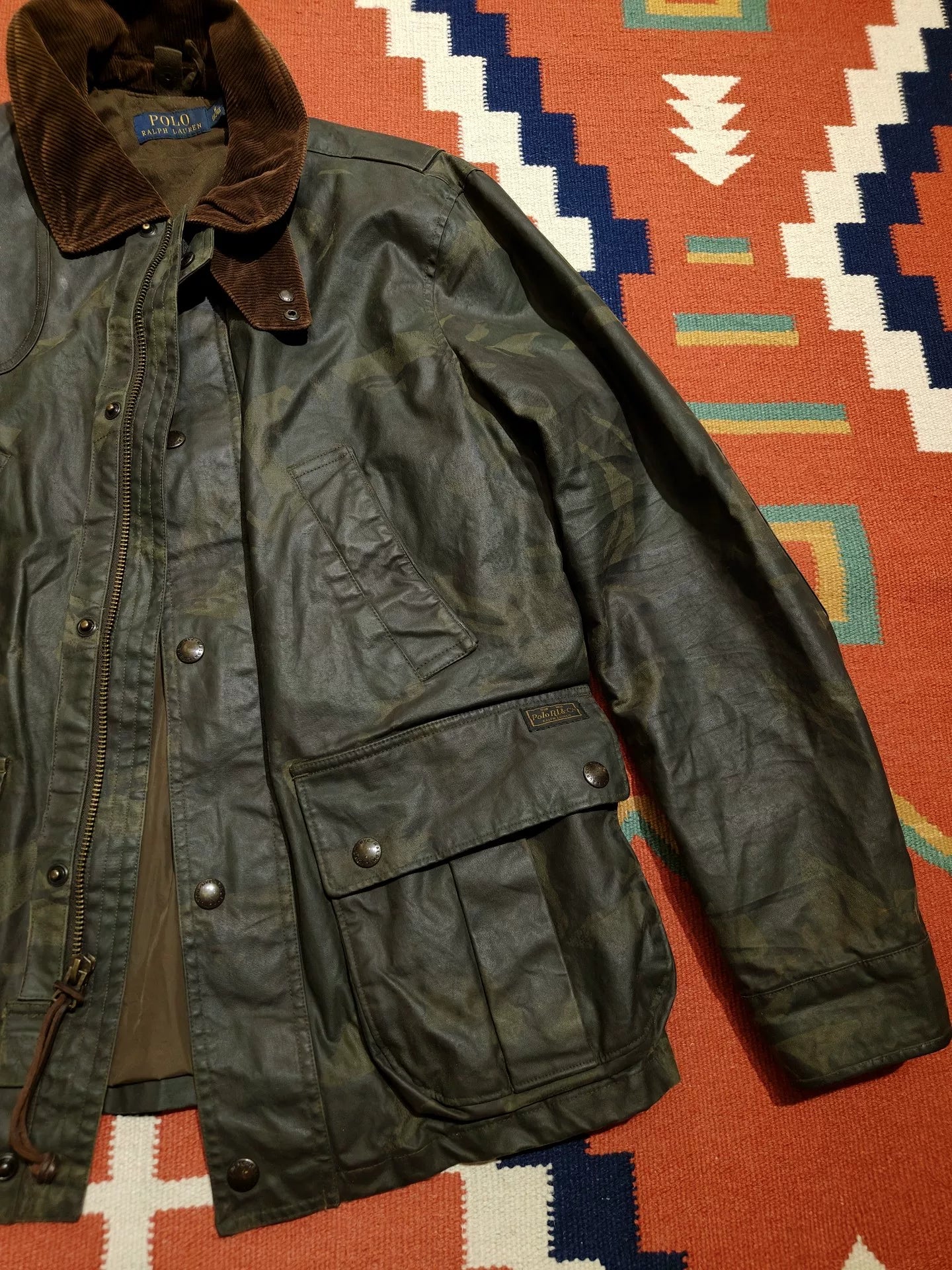 Camouflage Waxed Jacket by Ralph Lauren