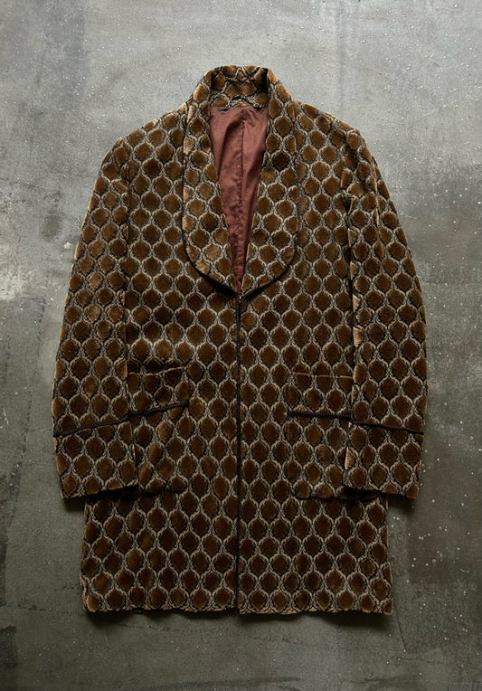 number nine stylish patterned long coat