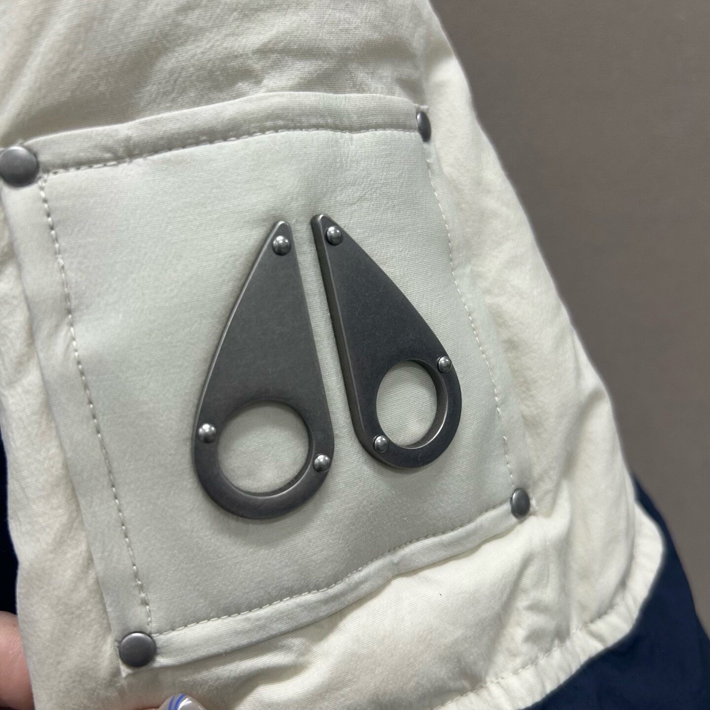 Moose Knuckles Scissor Logo Down Jacket