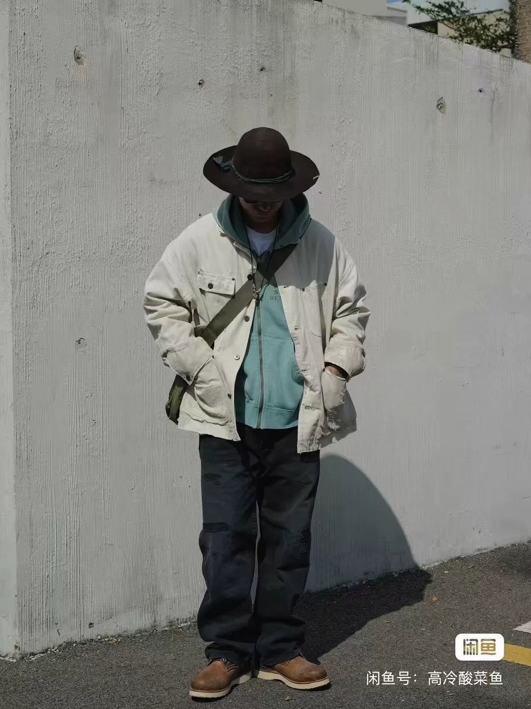 visvim cmky blk damaged jeans