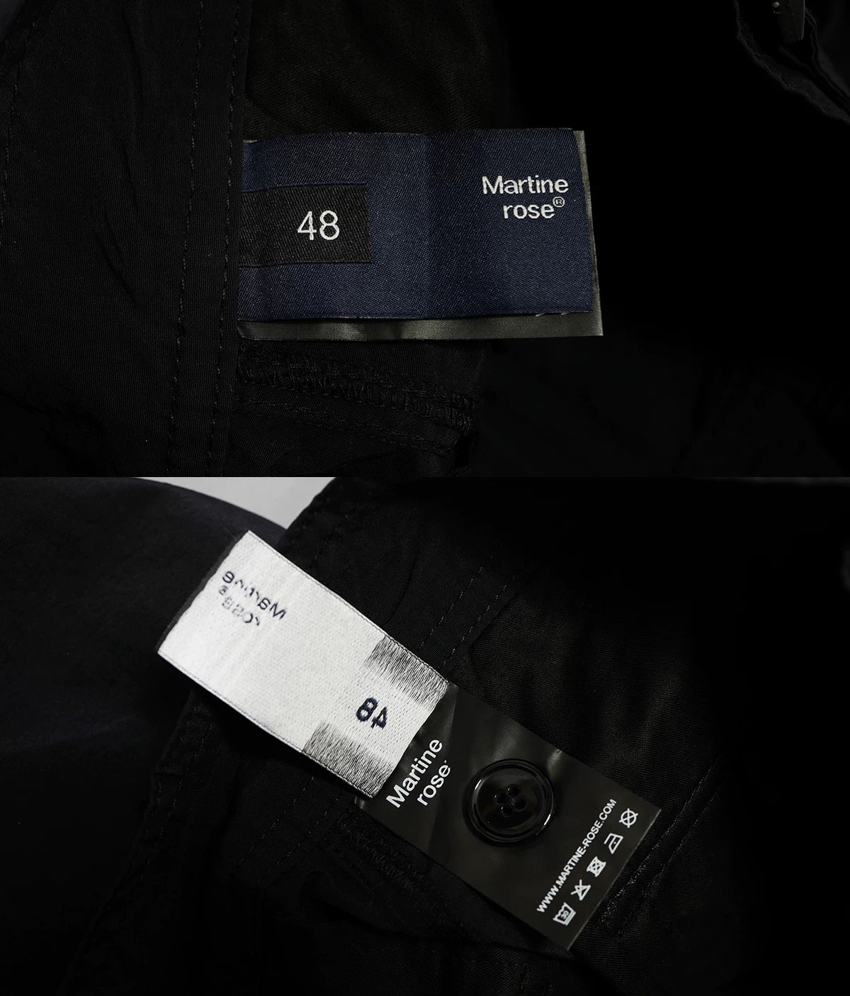 martine rose black cargo trousers for autumn