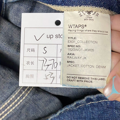 WTAPS 15AW RAILWAY Splatter Denim Jacket