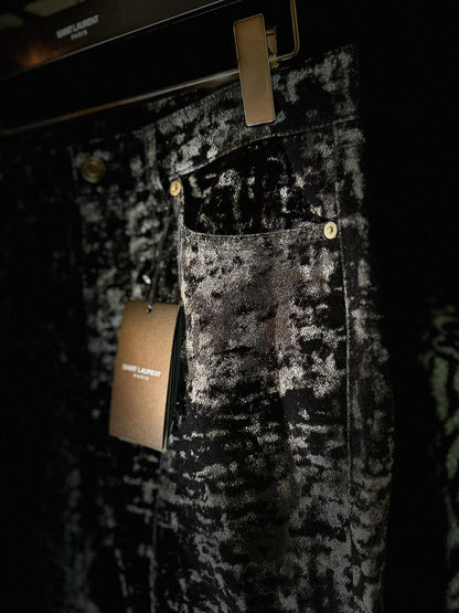 Saint Laurent 16fw Sequined Patterned Pants