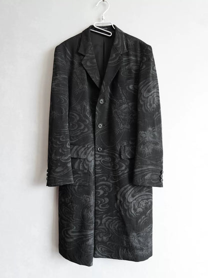 Yohji Yamamoto 22AW Dragon Cloud Print Jacket