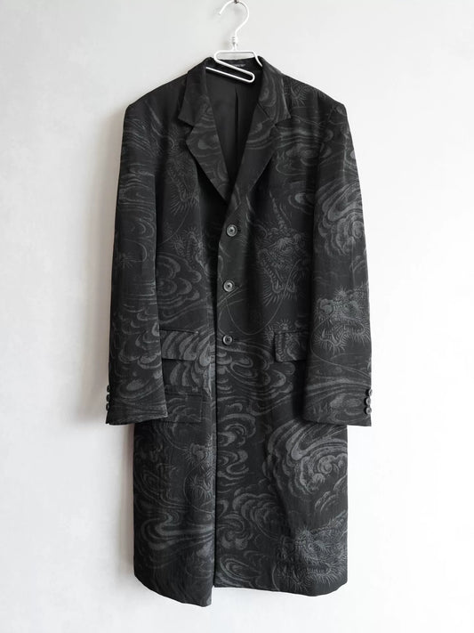 Yohji Yamamoto 22AW Dragon Cloud Print Jacket