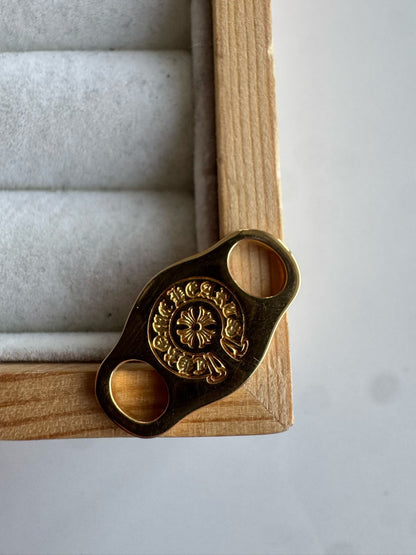 Chrome Hearts 22k Gold Horseshoe Shoelace Buckle