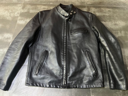 Schott NYC Classic Stand Collar Leather Jacket #641