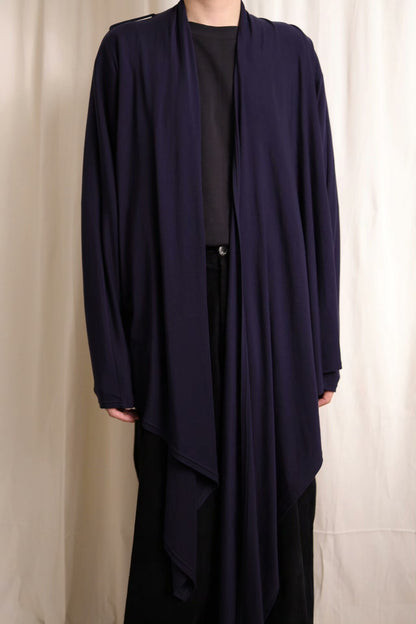 B Yohji Yamamoto Drape Collar Cardigan