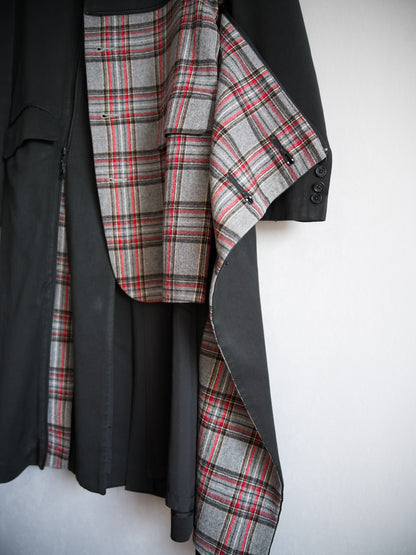 Yohji Yamamoto Plaid Coat