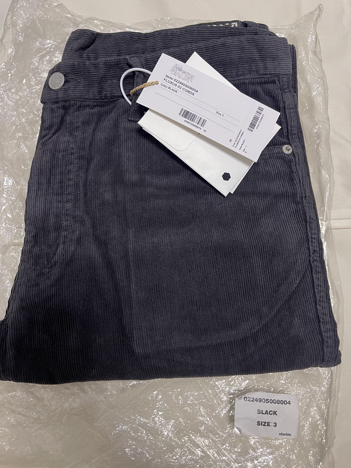 visvim FLUXUS CORDS 03 24AW