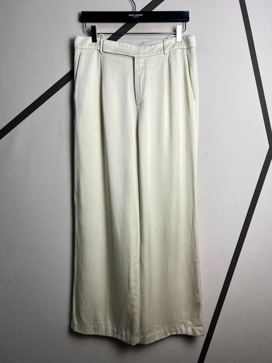 Saint Laurent Silk Wide-Leg Trousers