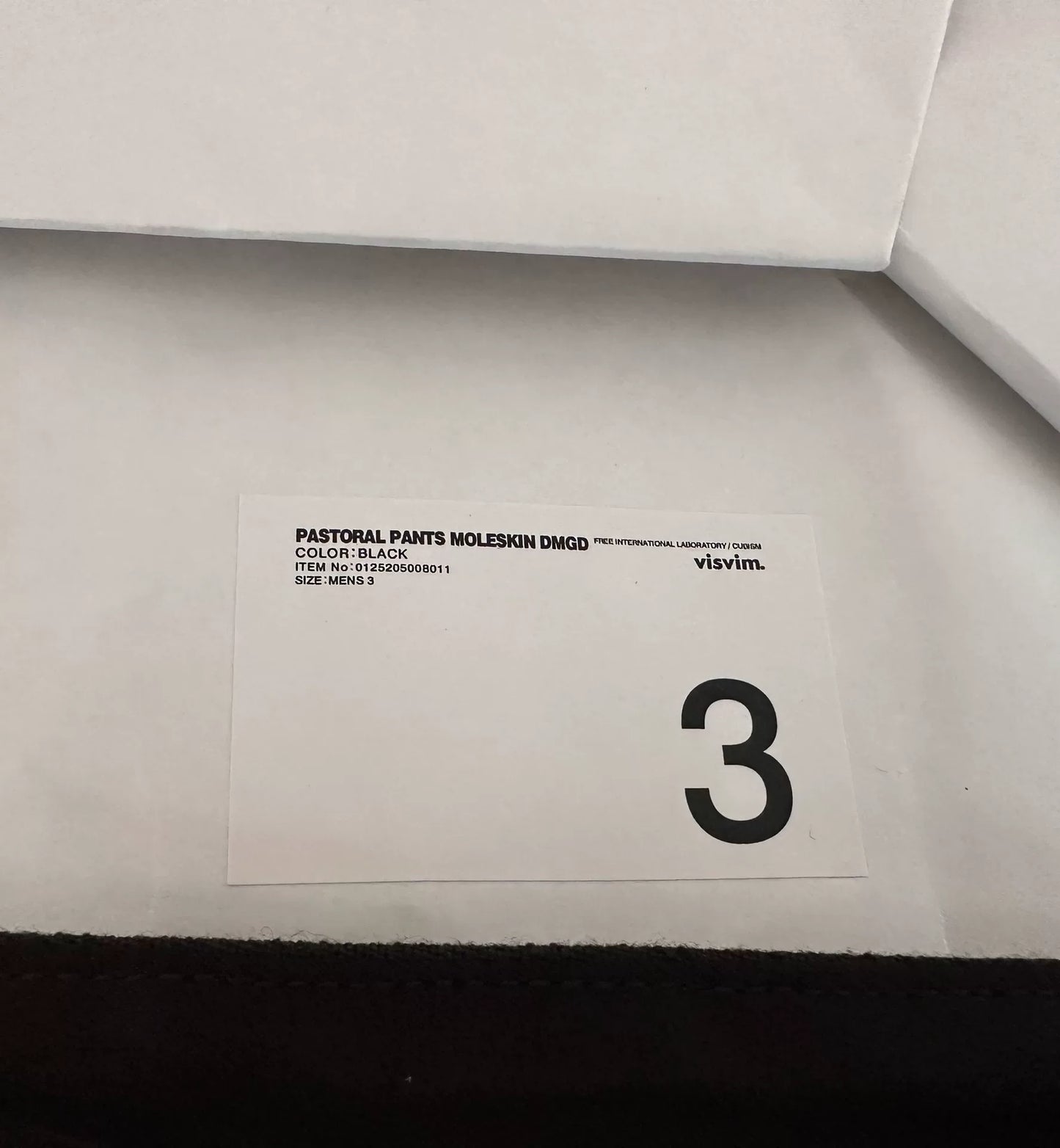 visvim pastoral moleskin pants  condition