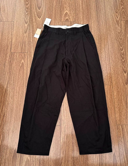 cootie productions wide easy trousers black